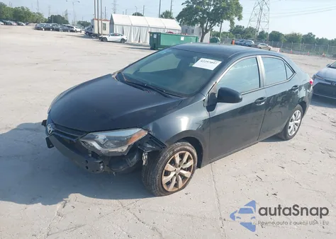 2015 Toyota Corolla Le z USA, uszkodzony, nr VIN 2T1BURHE6FC340737